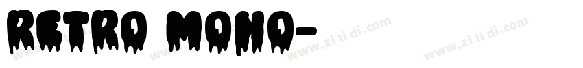 Retro Mono字体转换